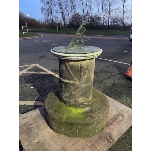 79 - 18TH CENTURY SUNDIAL CARVED SANDSTONE