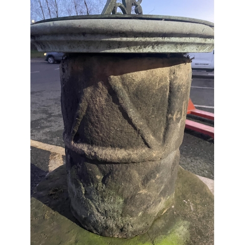 79 - 18TH CENTURY SUNDIAL CARVED SANDSTONE