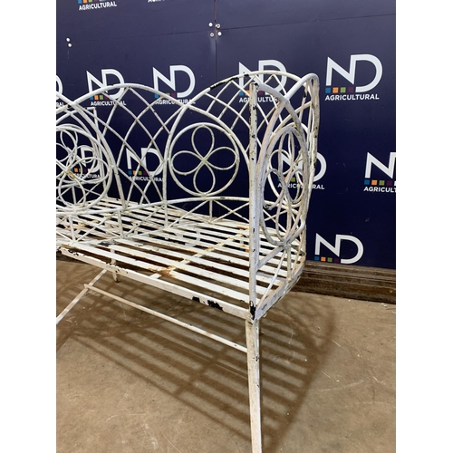 28 - WROUGHT IRON LOVE SEAT