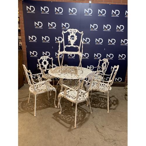 4 - METALIC GARDEN TABLE & CHAIRS