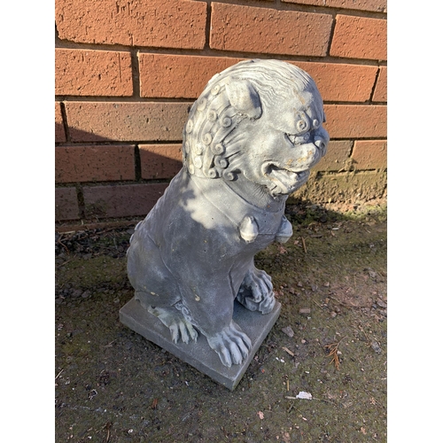 41 - COMPOSITE STONE FOO DOG