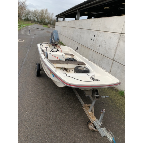 1A - 13FT DORY BOAT NO ENGINE