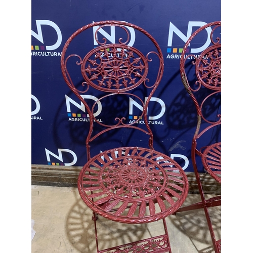 15 - METAL GARDEN CHAIRS