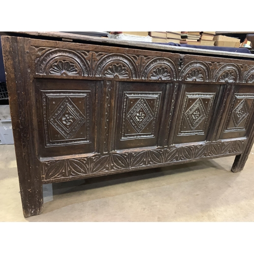 185 - CARVED COFFER