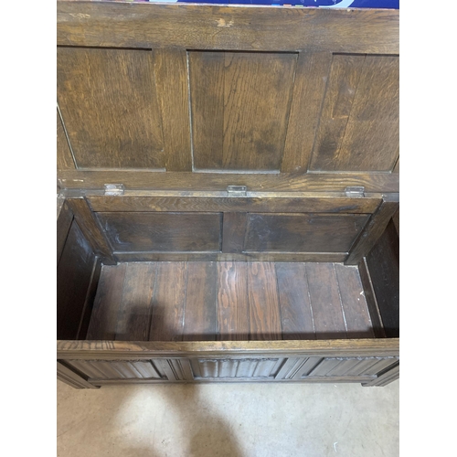 198 - CARVED BLANKET BOX