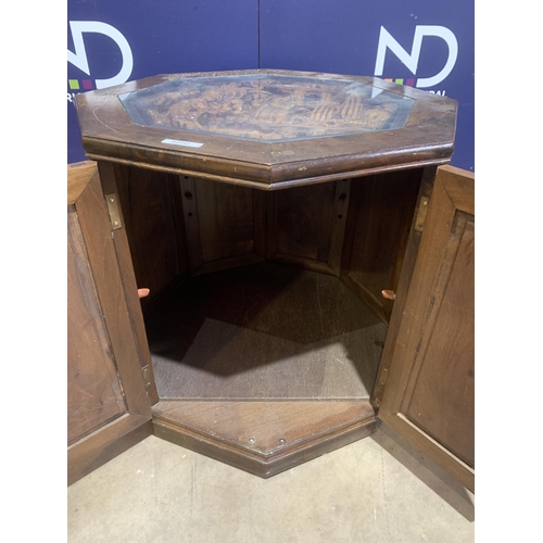 200 - HEAVILY CARVED ORIENTAL  DRINKS CABINET