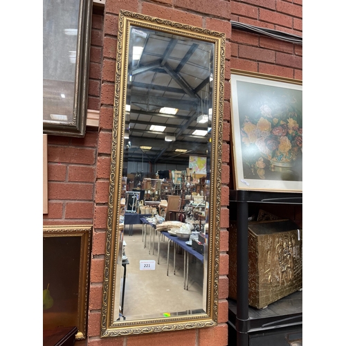 221 - GILT FRAME MIRROR