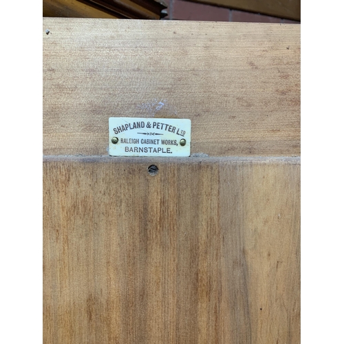 592 - SATINWOOD WARDROBE