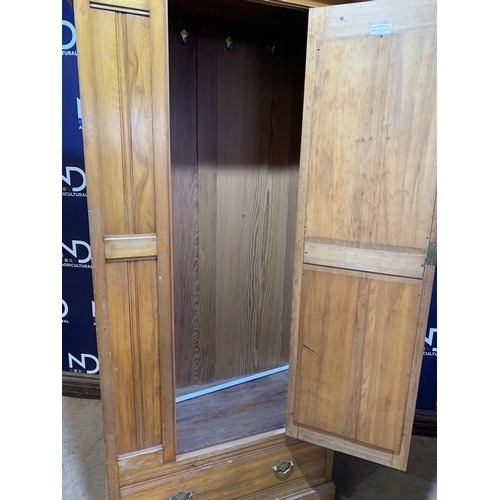 592 - SATINWOOD WARDROBE