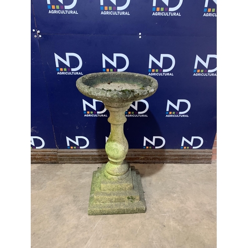 12 - COMPOSITE STONE BIRD BATH