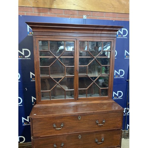 137 - VICTORIAN MAHOGANY SECRETAIRE