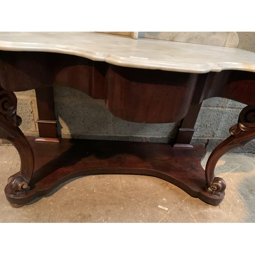 148 - MARBLE TOP WASHSTAND