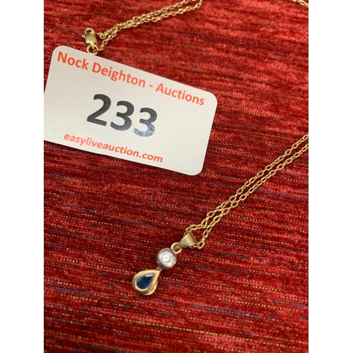 233 - 9CT GOLD NECKLACE