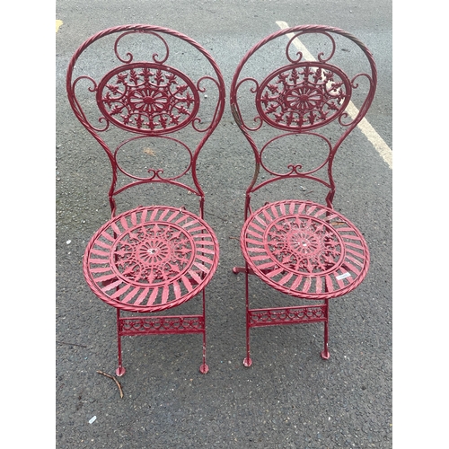 33 - PAIR OF GARDEN CHAIRS