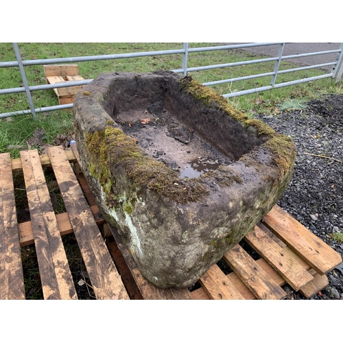 50 - 17TH CENTURY CARVED SANDSTONE TROUGH