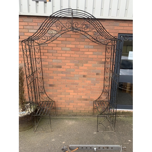 7 - WROUGHT IRON GARDEN ARCHWAY