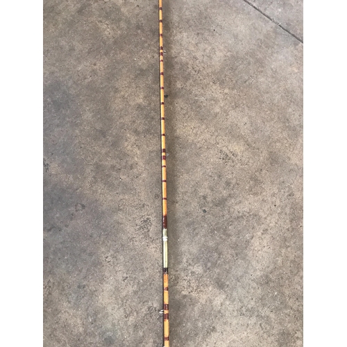 270 - CARTER AND CO SPLIT BAMBOO FISHING ROD