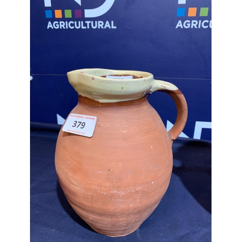 379 - TERRACOTTA JUGS