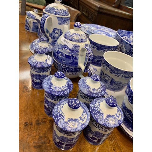 424 - QTY OF BLUE & WHITE SPODE PORCELAIN