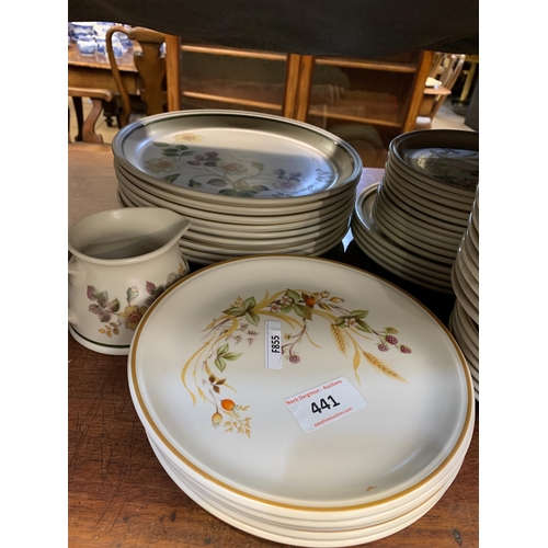 441 - STONEWARE DINNER SET