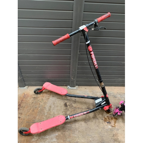 872 - PAIR OF SCOOTERS