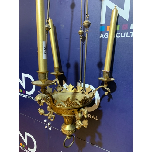 83 - BRASS CANDELABRA