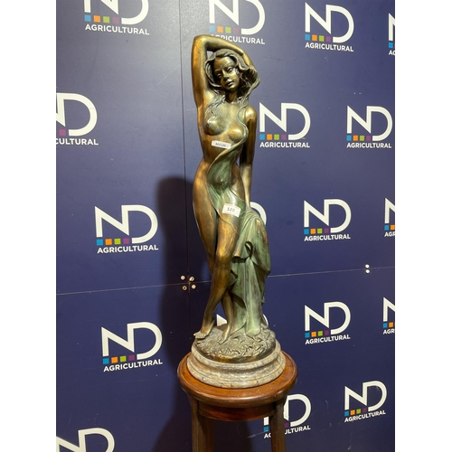 120 - EROTIC BRONZE FIGURE & STAND