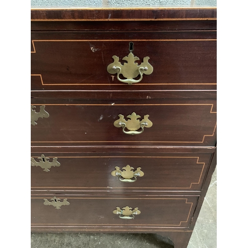 121 - MAHOGANY CHEST OF DRAWERS