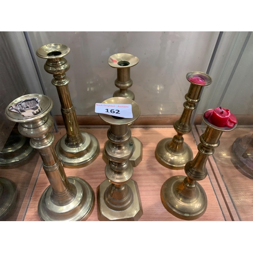 162 - BRASS CANDLESTICKS