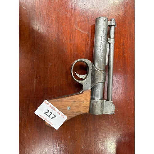 217 - WEBLEY & SCOTT HAND GUN