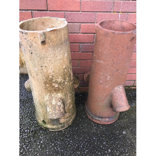 22 - PAIR OF CHIMNEY POTS