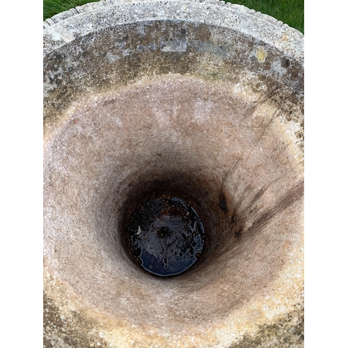 41 - COMPOSITE STONE URN