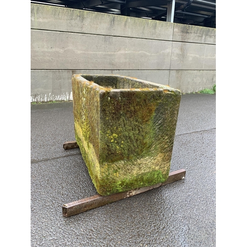 6 - LARGE CARVED STONE WATER TROUGH