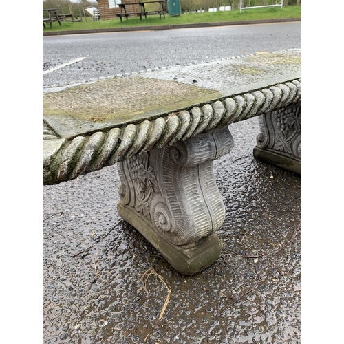 60 - STONE GARDEN BENCH