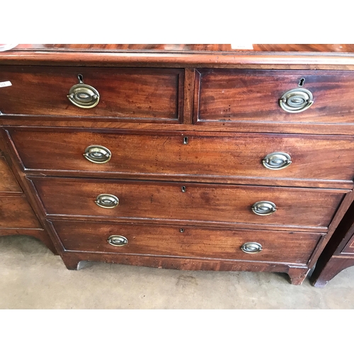 101 - MAHOGANY CHEST OF DRAWERS