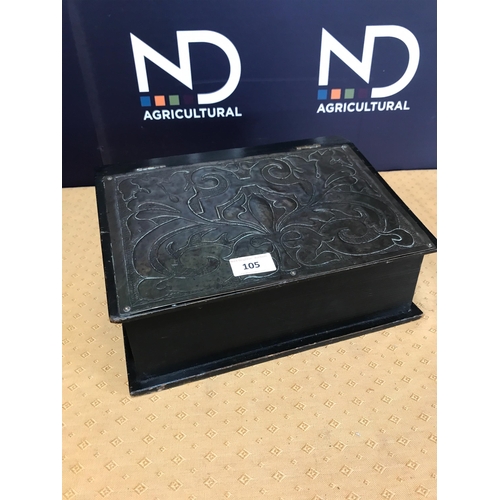 105 - ARTS & CRAFTS COPPER BIBLE BOX