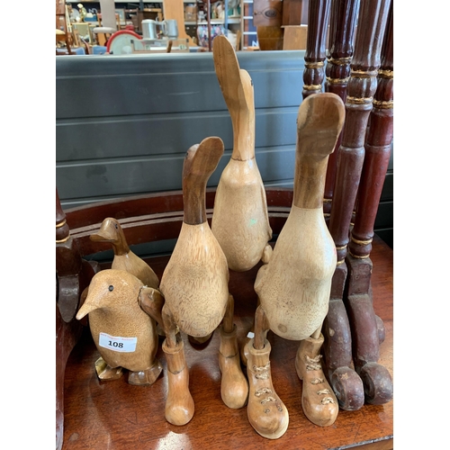 108 - WOODEN DUCKS