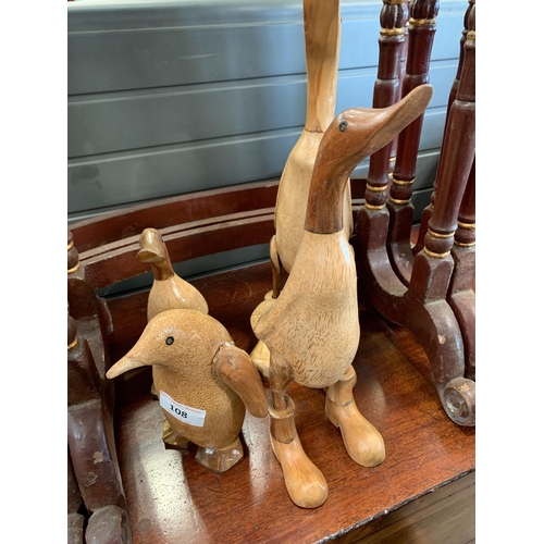 108 - WOODEN DUCKS