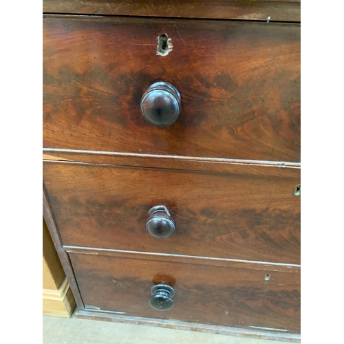 111 - MAHOGANY CHEST OF DRAWERS