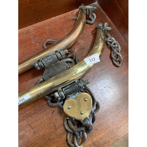 112 - BRASS HORSE DRAYS