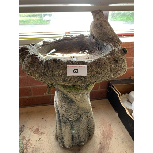 COMPOSITE STONE BIRD BATH