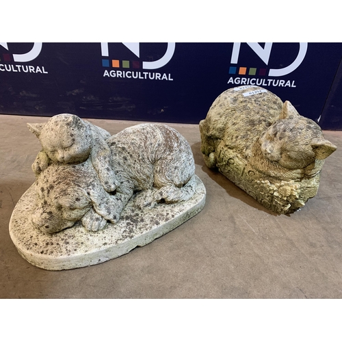 65 - COMPOSITE STONE CATS