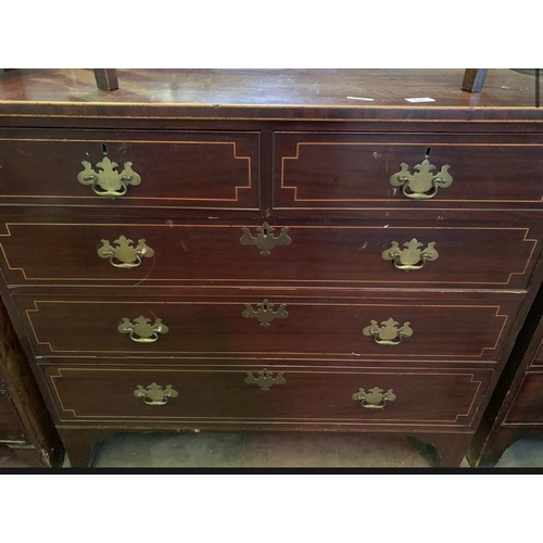 96 - MAHOGANY CHEST OF DRAWERS