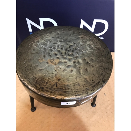 97 - BRASS TOP STOOL