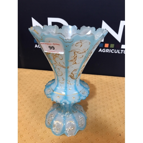 99 - DECORATIVE GLASS VASE AF