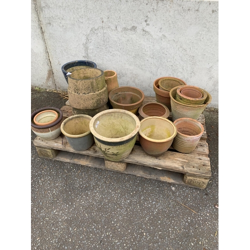 38 - ASSORTMENT OF TERRACOTTA POTS