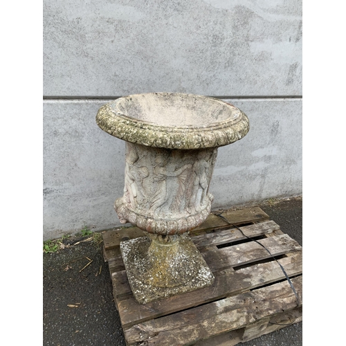 7 - COMPOSITE STONE URN