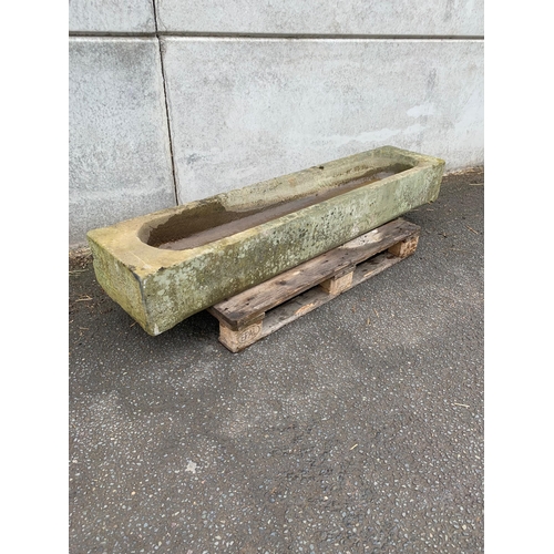 8 - 17TH CENTURY CARVED STONE TROUGH