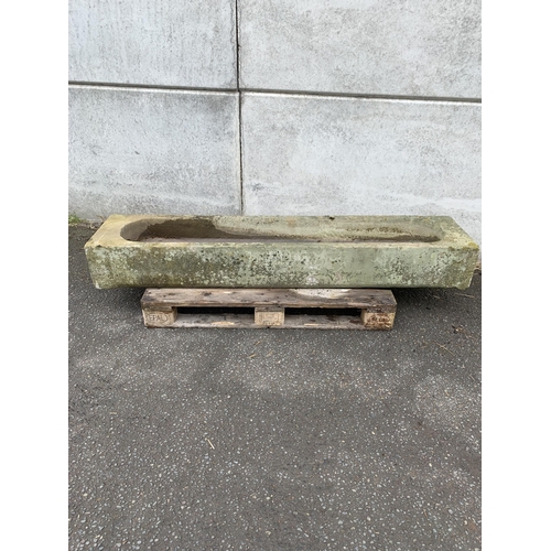 8 - 17TH CENTURY CARVED STONE TROUGH