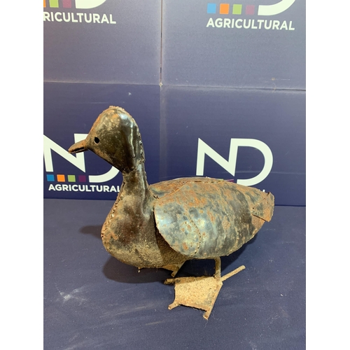 90 - WEATHERED TIN DUCK